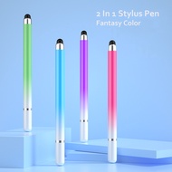 2 In 1 Stylus Pen For Samsung Galaxy Tab A7 Lite 8.7" SM-T220 T225 Tablet Cellphone Capacitive Touch Pencil TAB S6 S7 S8 Universal Android Phone Drawing Screen Pencil