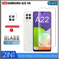 ALVA PROMO 2IN 1 Tempered Glass SAMSUNG A22 5G Samsung A22 4G Samsung A22 LTE Samsung A22 4G LTE Ant