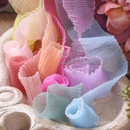 Ribbon Wrinkle Gift Box Snow Gauze Hair Accessories Bouquet Hat Accessories Packaging Bow Korean diy