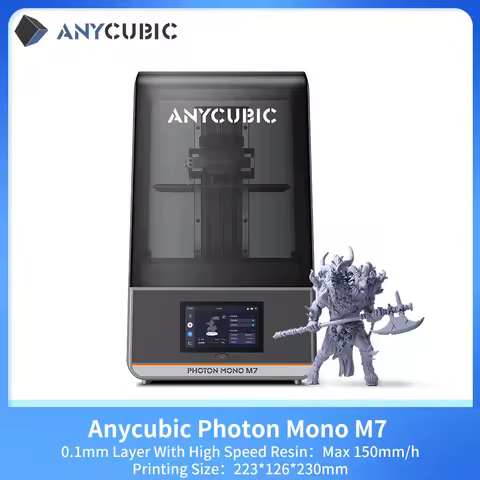 ANYCUBIC Photon Mono M7 Mono MSLA 3D Printer High Speed Resin Photocuring 14K 3D Printer 10'' LCD Pr