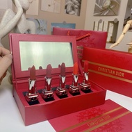 New Arrival 50 Year of the Dragon New Year Blue Gold Lipstick Sample 5-Piece SetContains 1.5g x 5.Co