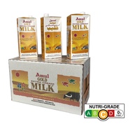 Amul Gold Extra Cream Uht Milk [12X1Ltr]-Case (Laz Mama Shop)