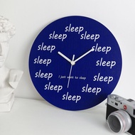 Creative sleep Wall Clock Quartz Clock Creative Wall Painting Mute Wall Clock Quartz Clock
