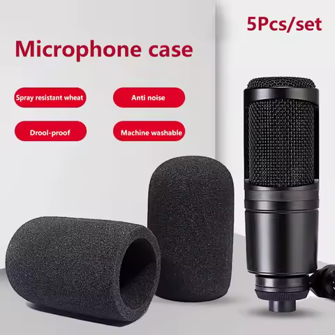 **5Pcs Windscreen Microphone Sponge Windproof Mic Cover Foam Filter For Audio AT2020 ATR2500 AT2035 