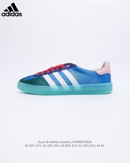 adidas x gucci gazelle sneakers - classic collaborative retro sportswear รองเท้าผ้าใบผู้ชาย รองเท้าว