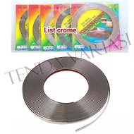 Chrome List, Chrome List, Body List: 8, 10, 12 mm (length 7.5 meters and 15 meters)