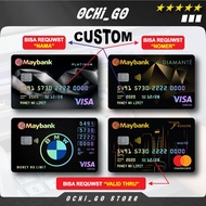 ATM Sticker Garskin Skin Card Custom Bank MAYBANK DIAMANTE ATM Card Sticker Bca | Bri Bri Bri | Inde