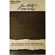 Tim Holtz Idea-ology Kraft Glassine Paper 5"x8" 36/Pkg