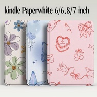 For kindle Paperwhite 6/6.8/7 inch E-reader Case,Paperwhite 12 11 10th Gen Colorsoft Painted Leather