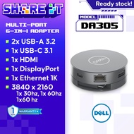 DELL DA305 6-in-1  USB-C Multiport Adapter 4K DISPLAY PORT GIGABIT ETHERNET