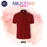 OREN SPORT QD0605 RED 100% MICROFIBRE JERSEY COLLAR SHORT SLEEVE TSHIRT UNISEX 160GSM QD06