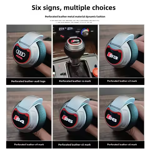 For Audi A6L Q3 A3 RSQ3 RS5 RS3 RS6 RS7 SQ5 S7 S6 S5 S3 A7 A1 Q2L gear lever shift knob handle head 