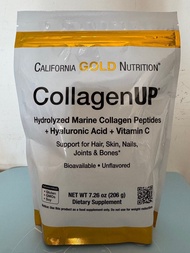 美國California Gold Nutrition, CollagenUP，水解海洋膠原蛋白粉+透明質酸+維他命C