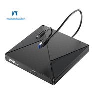 External CD/DVD Drive,Portable DVD Reader Writer ROM Drive,CD Burner External Disk Drive for Laptop 