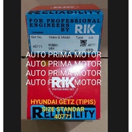 Piston RING SEHER HYUNDAI GETZ 1.3CC THIN MODEL STANDARD STD SIZE 40771 1 SET