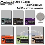 (Starplus)Masterprint Arts & Crafts Grey Chipboard*A4/A3* - 400/700/1000 GSM