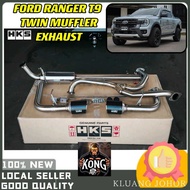 2023 FORD RANGER T9 XL XLT WILDTRACK HKS LEGAMAX DUAL TWIN MUFFLER EXHAUST SYSTEM BOX MUFFLER EKZOS NEW GEN T9 RANGER