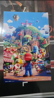 超級瑪利歐兄弟 《Super Mario》第一集 A3原裝電影海報