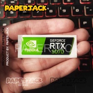 GEFORCE RTX 3070 PC VGA LAPTOP RAISED STICKER FLEXIBLE OUTDOOR 3D RESIN EMBLEM