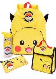 英國🇬🇧直送 Pokemon 比卡超書包套裝（1套4件）