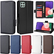 Slim Casing For Samsung Galaxy A13 A52 A12 M12 F12 A22 A32 A72 A51 A71 A52S A03S A04S Litchi Book Wallet Soft PU Leather Card Slot Skin Protect Flip Stand Multiple Cover Case