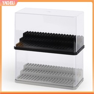 yakhsu|  Transparent Display Case for Minifigures Stackable Display Box for Action Figures Stackable Minifigure Display Case Transparent Plastic for Collectible for Building
