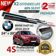 BMW X6 2008-2019 4S Professional™ Extreme Silica Series II Wiper Silicone Blades Set (1 pair) - 2 Ye