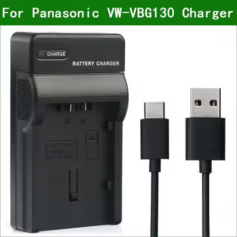LANFULANG USB Battery Charger for Panasonic Camera HDC SDT750 TM10 TM200 TM300 TM700 PV-GS90 SDR H25