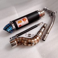 Exhaust racing REDLEO 1set exzos RL for kriss125/100/110 wave125/100/110 lagend115 ex5 smash115 xrm1