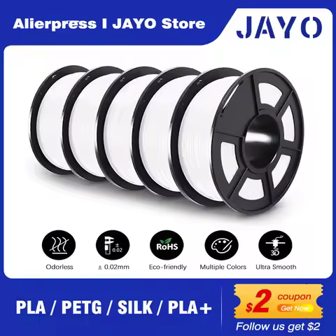 JAYO PLA/PLA META/PETG/SILK/PLA+/Wood/ ABS/Marble 3D Printer Filament 1.75mm 5KG 3D Printing Materia