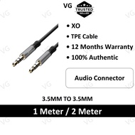 [100% ORIGINAL XO] XO Aux cable 3.5 mm Connector to 3.5 mm Connector ( 1 / 2 meters )