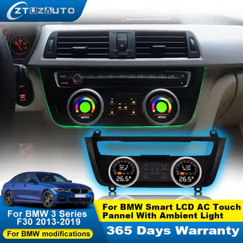 Car AC Panel for BMW 3 Series F30 F31 F34 F35 2013-2019 Air Conditioning Control Touch LCD Climate D