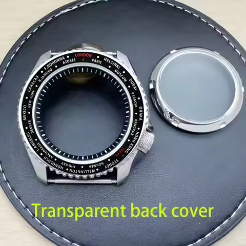 42mm Silver SKX007 Watch Case Sapphire Glass Fits 4R35 4R36 7S26 NH35 NH36 Movement 28.5mm Dial Men'