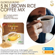 Glorious Blend 5 in 1 Coffee Mix with Brown Rice Non Acidic, No Sugar Added, Diabetic-friendly, Weig