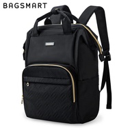 กระเป๋าเป้สะพายหลังใส่โน้ตบุ๊กความจุขนาดใหญ่ BAGSMART สำหรับผู้หญิง กระเป๋าใส่โน้ตบุ๊กขนาด 15.6 นิ้ว