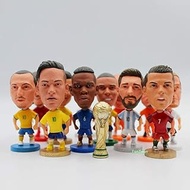 YSG Dolls C.Ronaldo Neymar Robben Beckham 2018year 6.5cm 2.5inch Resin Figurine