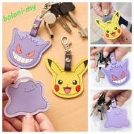 [COD] Pokemon Cat Keychain, Protective Case Leather Pikachu Access Card Holder, Fashion Creative Kaw