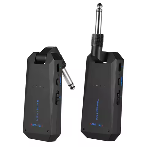 ammoon AM-5G Wireless 5.8G Guitar System Rechargeable Audio Transmitter and Receiver ISM Band Guitar