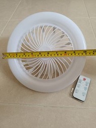 LED  e27頭 黃白光風扇