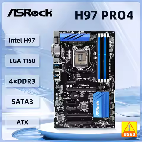 ASRock H97 Pro4 Motherboard Intel H97 LGA 1150 DDR3 32GB USB 3.1 support i5-4590 i5-4430 i7-4790 i3-