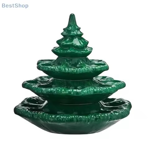 Christmas Deviled Egg Platter,Ceramic-like Christmas Tree Deviled Egg Holder,4 PCS 26 Holes Stackabl