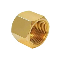 Brass Hex Nut Thread G5/8-14 for Gas Inlet Argon Carbon Dioxide Gas Regulator Valve Diameter 31mm Screw Nut