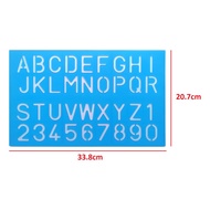 ABC Template Numbericals & Capital No.740 40mm 1s