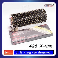 JT Chain 428 X-RING BLACK Gold Pin (428HX-BLACK)
