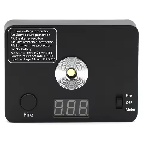 Coil Burning Ohm Tab 18650 Measure Resistance Building Platform Resistance Meter