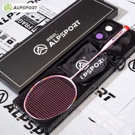 Alpsport Bbq2.0 Raket Badminton Bahan Titanium Alloy 100% Full Carbon