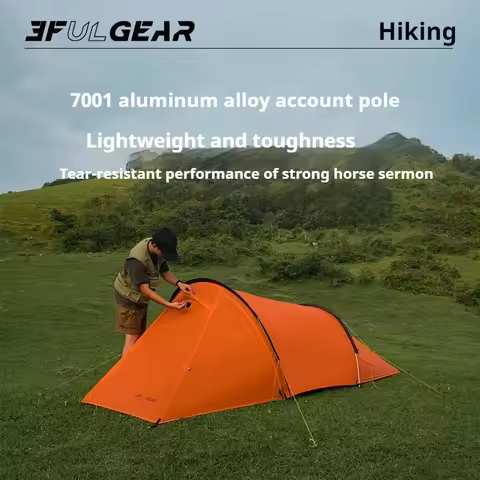 3F UL GEAR Taihang 2 Tent Camping Portable Tent 3/4 Season 15D Silnylon Outdoor Ultralight Climbing 