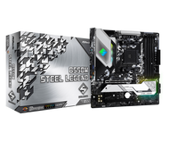 # ASRock B550M STEEL LEGEND Micro-ATX AMD Motherboard # AMD AM4