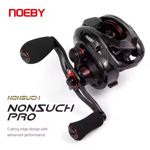 Noeby Baitcasting Reel Magnetic Brake System 7.3:1 Gear Ratio Max Drag 8kg 17Lb Low Profile Saltwate