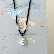 0826999 sterling silver jade guinea dog necklace cinnamon dog bi999纯银玉桂狗项链肉桂狗大耳狗吊坠三丽鸥编绳链儿童女友闺蜜